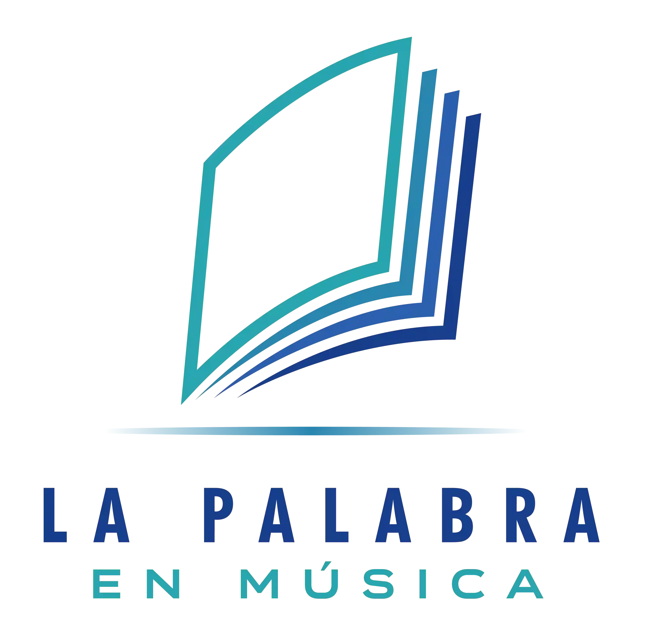 Logo Vertical de la Palabra en Musica, textos biblicos musicalizados